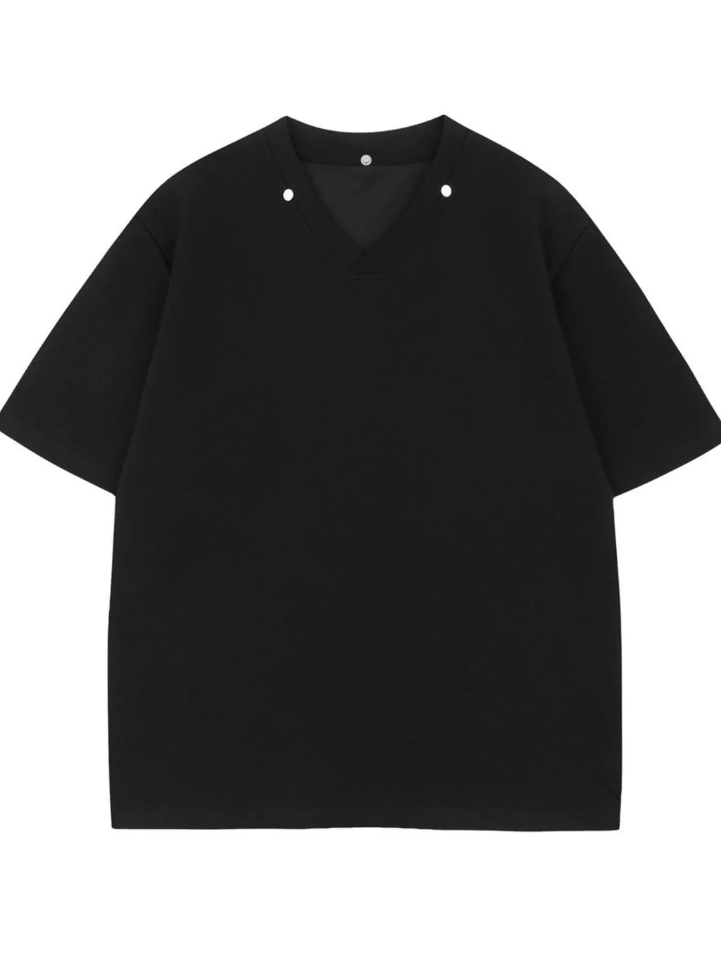 Men's Detachable Collar Short Sleeve Top