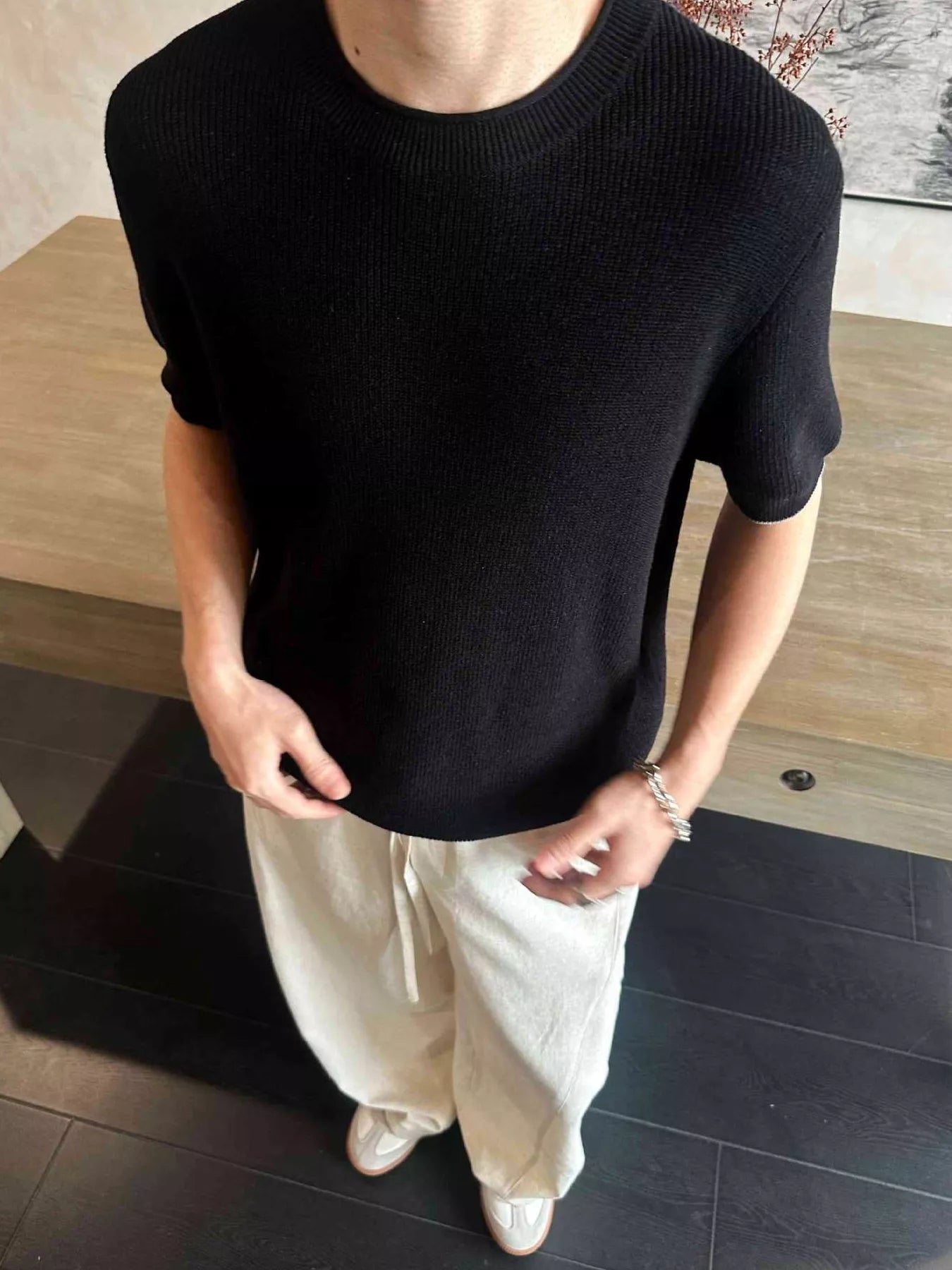 Men's Lightweight Knit Short Sleeve Knit Top