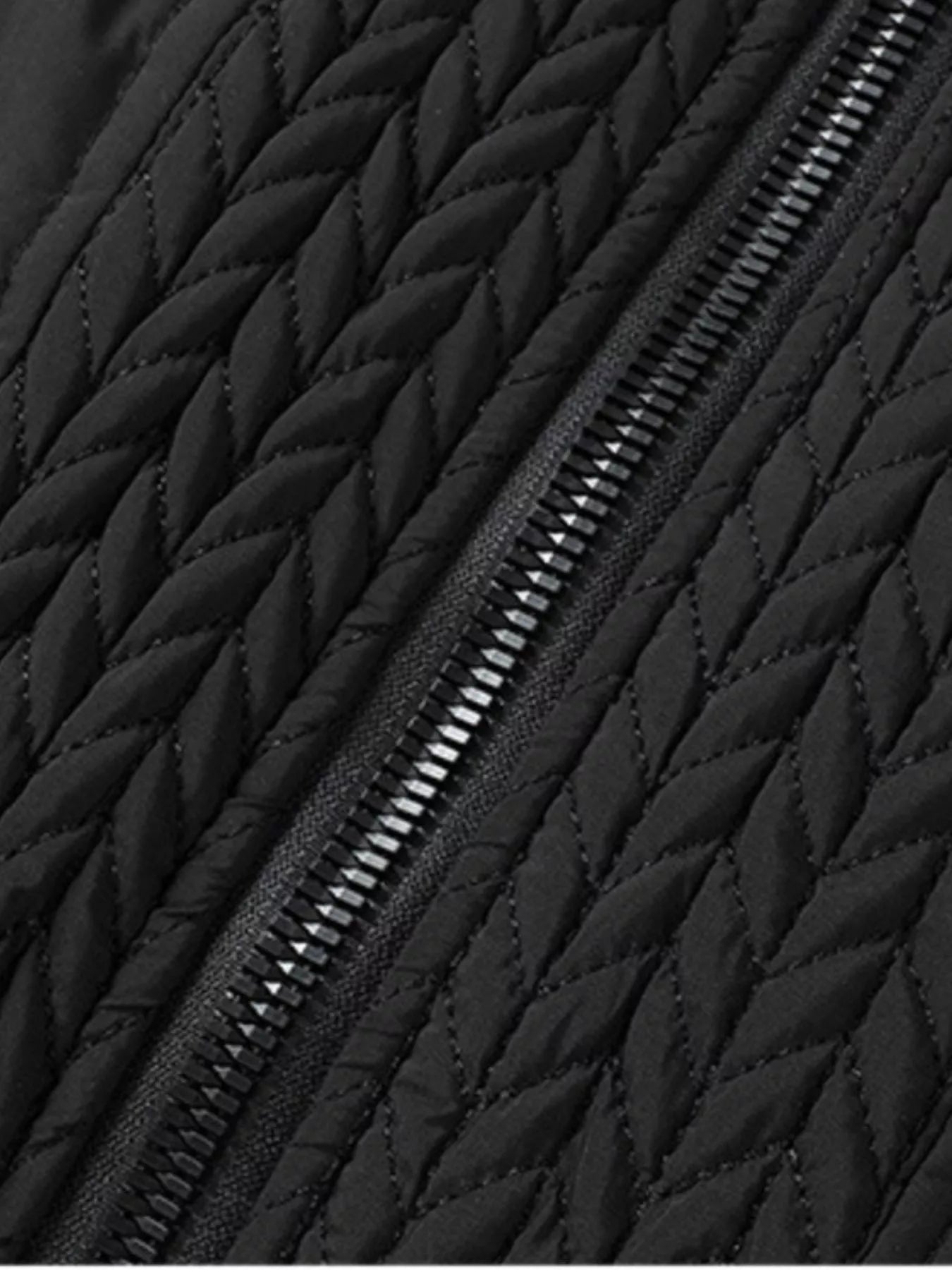 Men's Plus Size Texture Hooded Puffer Jacket