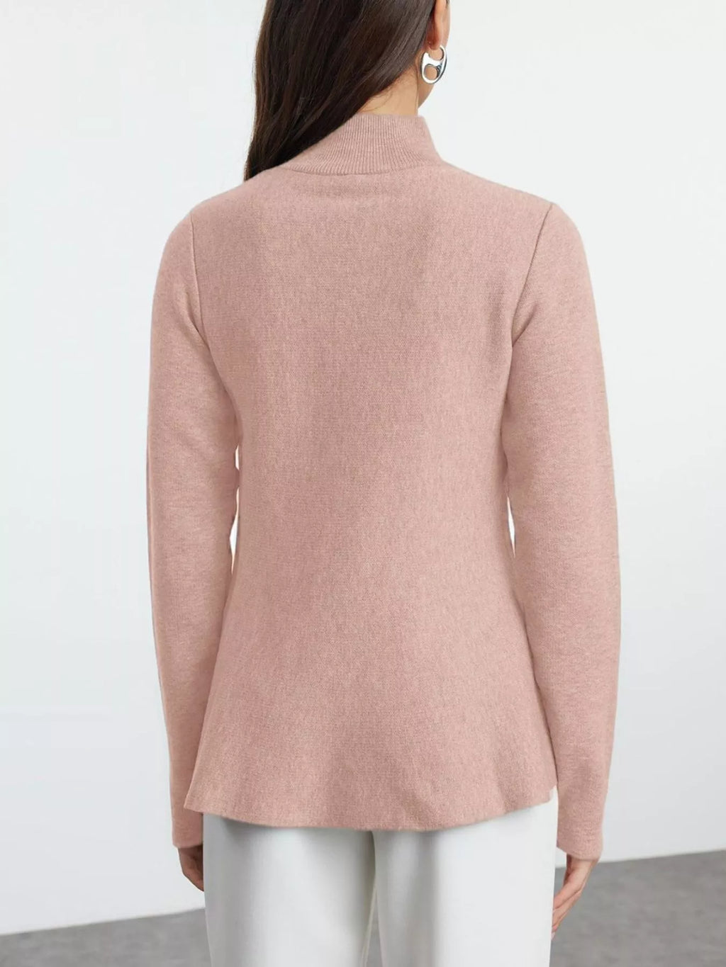 Mock Neck Long Sleeve Sweater