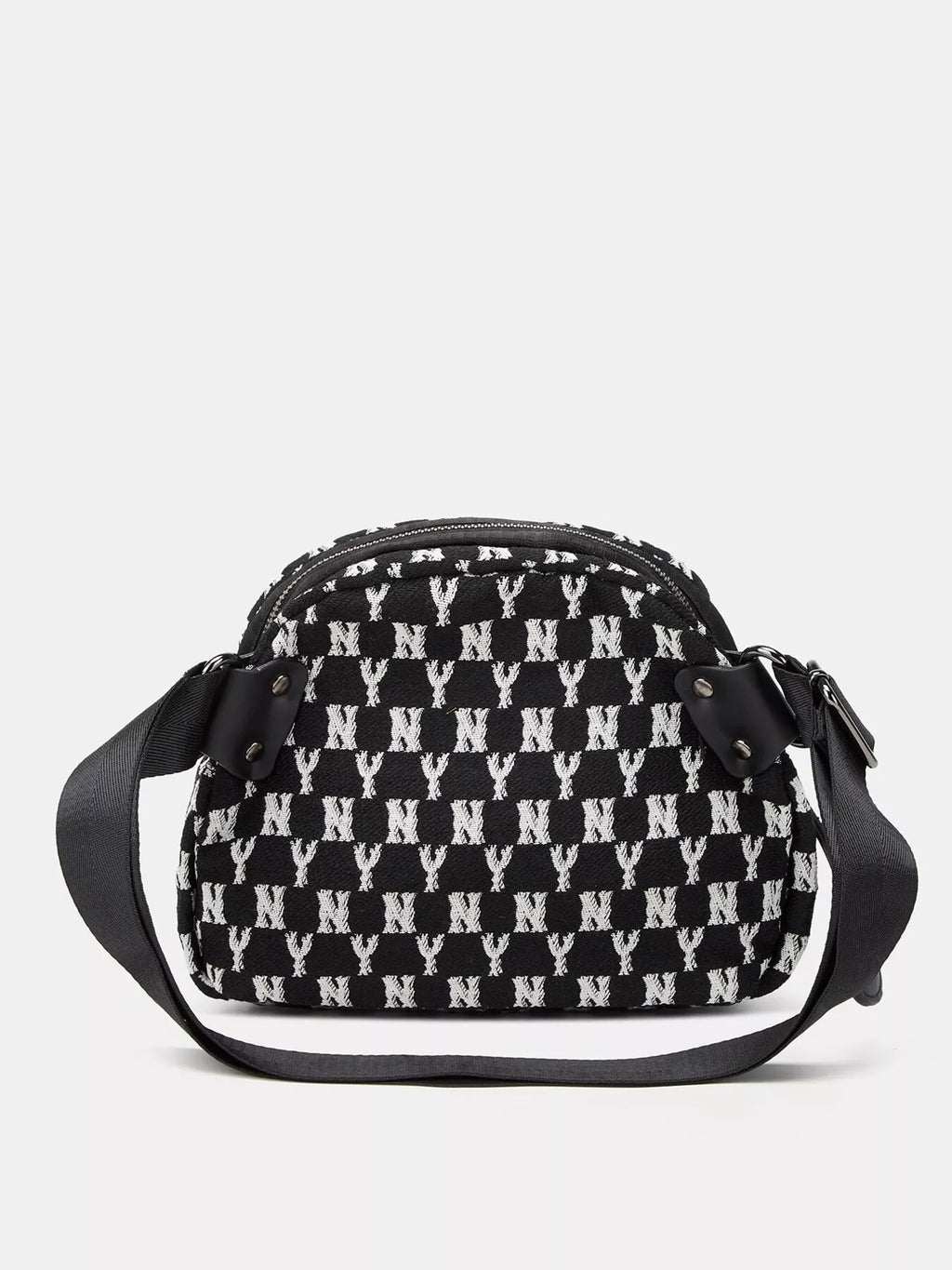 NY Pattern Canvas Crossbody Bag