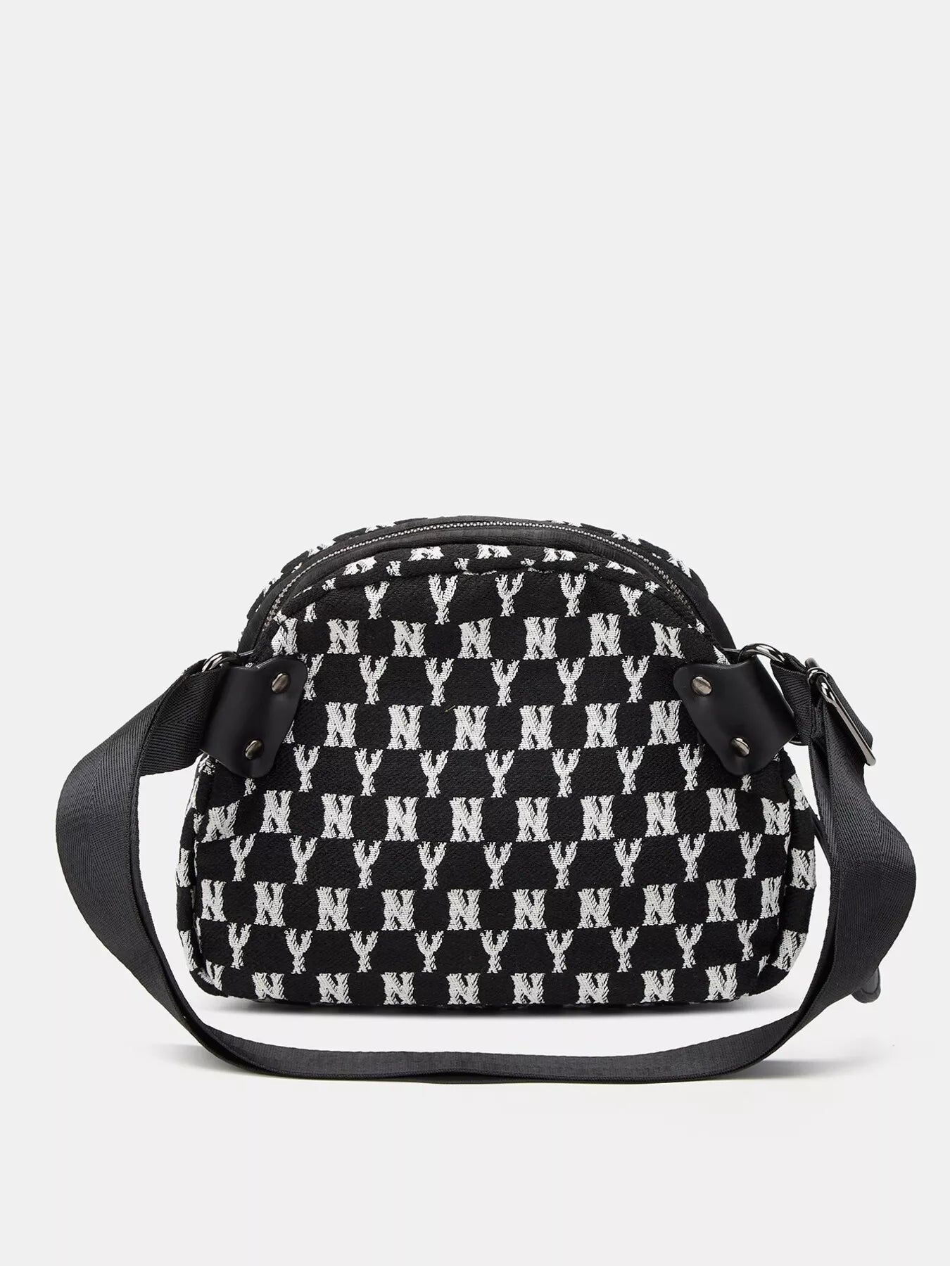 NY Pattern Canvas Crossbody Bag