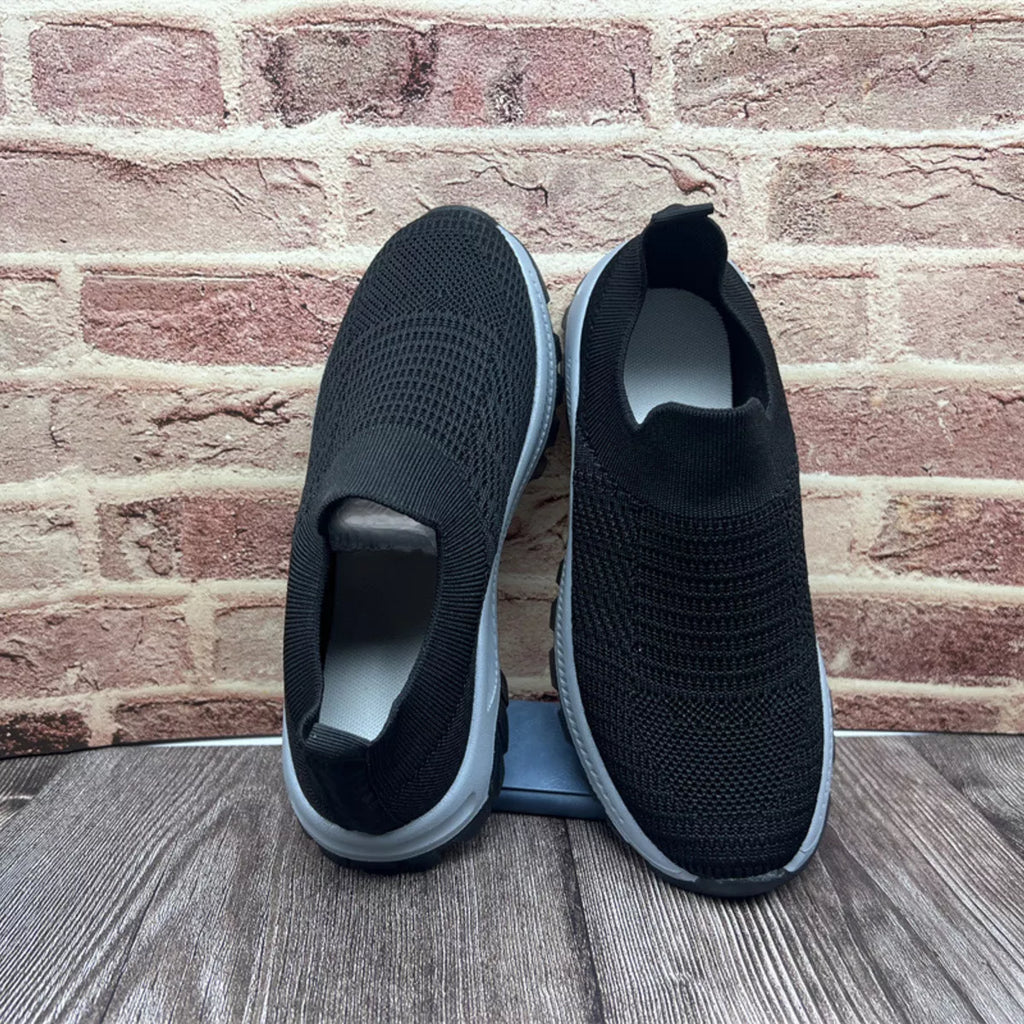 Round Toe Mesh Slip-Ons