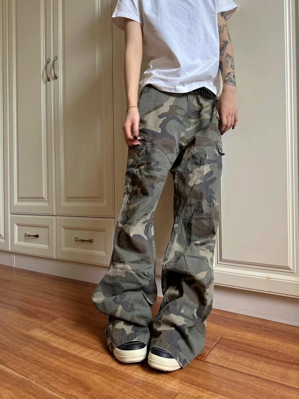 Men's Full Size Camouflage Cargo Jeans Plus Size