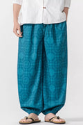 Men's Plus Size Printed Loose Fit Harem Pants