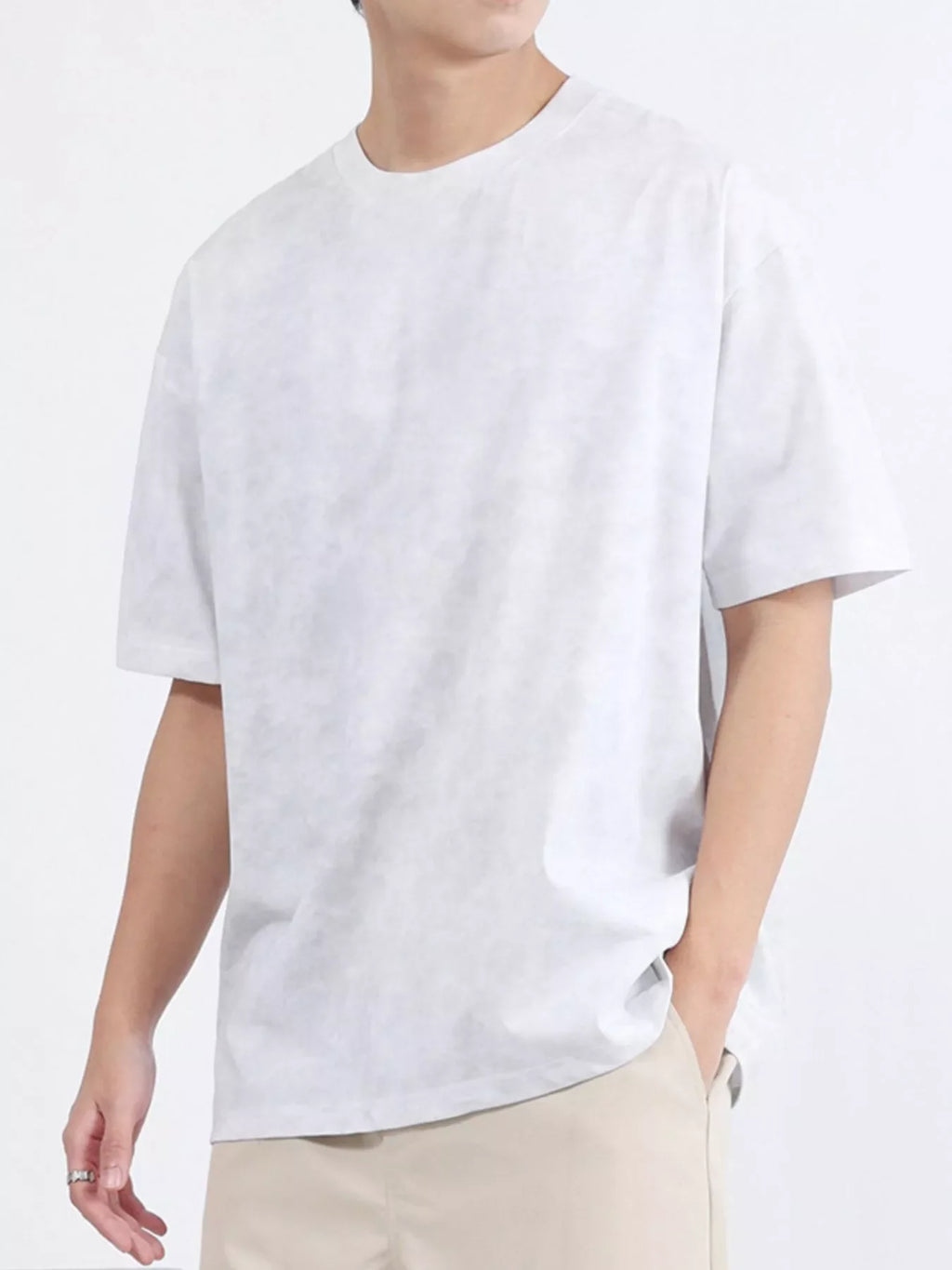 Men's Plus Size Round Neck Short Sleeve T-Shirt