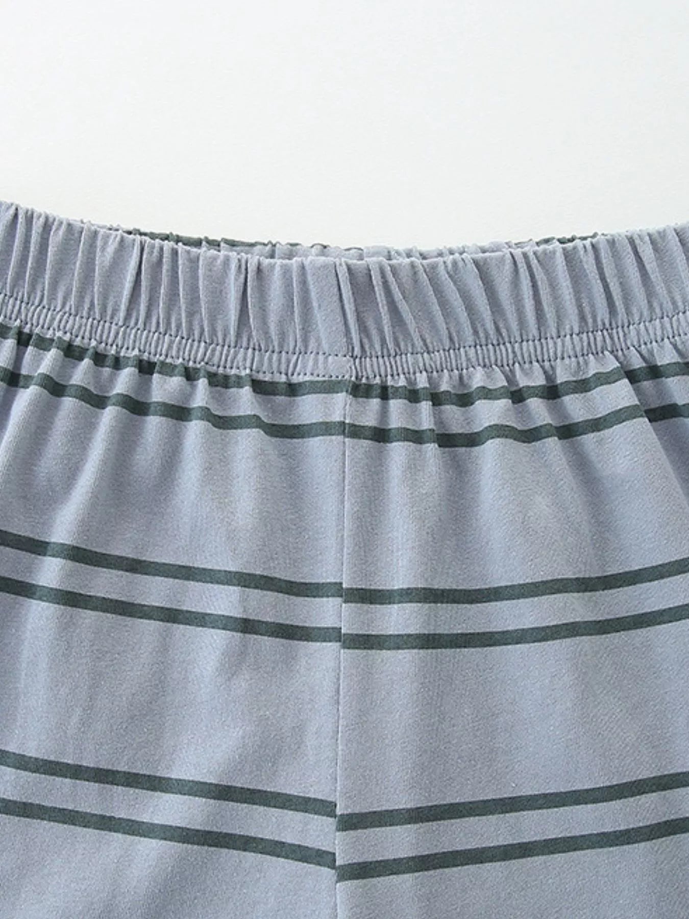 Children's Dinosaur Print Top and Striped Shorts Set