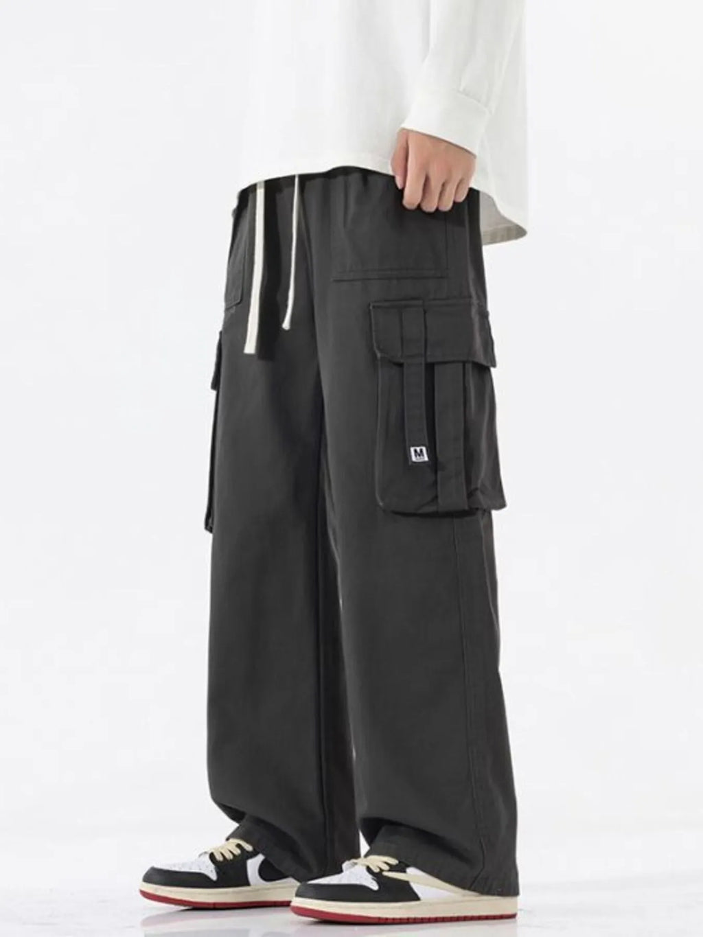 Men's Full Size Cargo Wide Leg Pants Plus Size