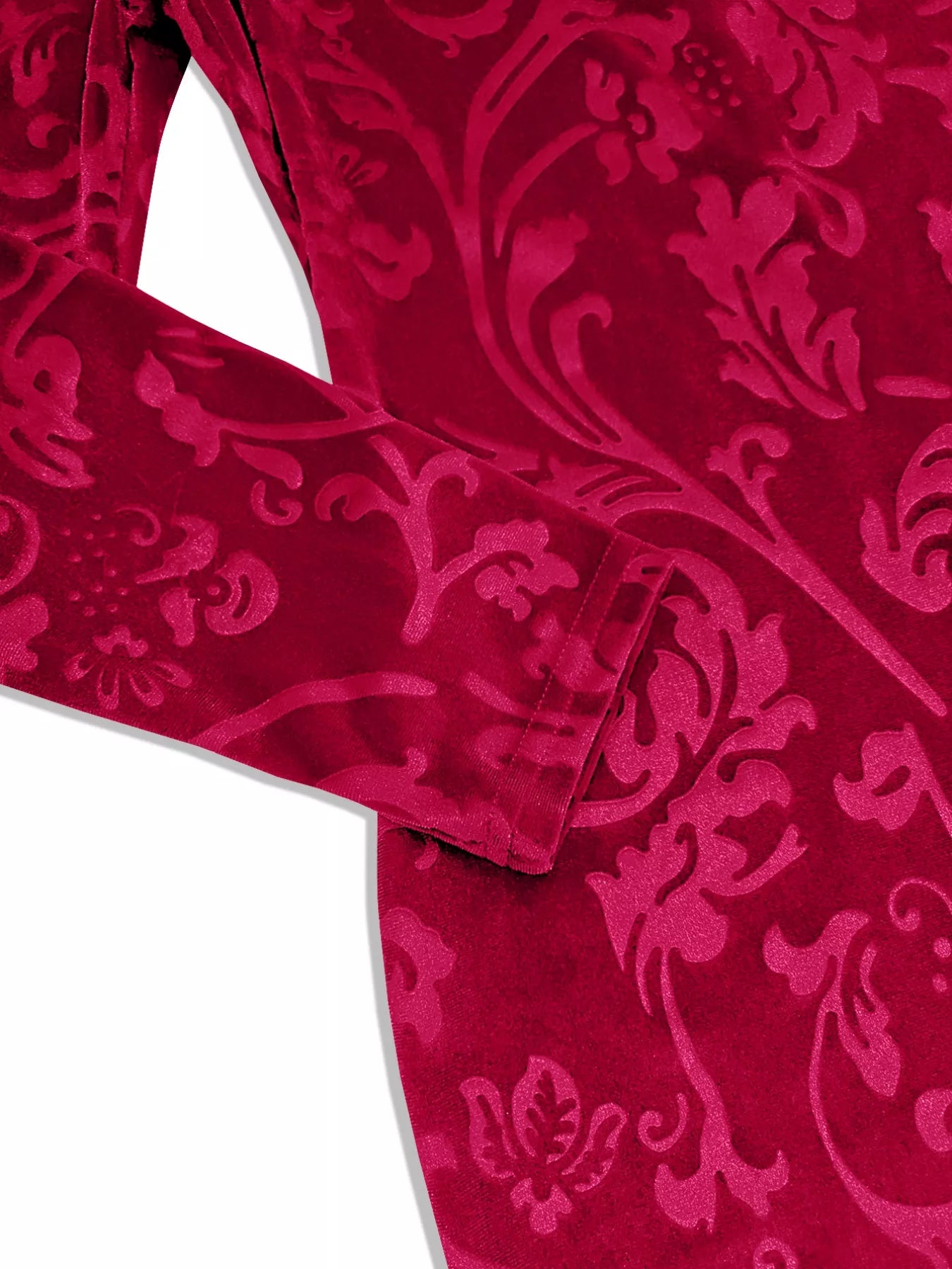 Velvet Floral Bodycon Mini Dress