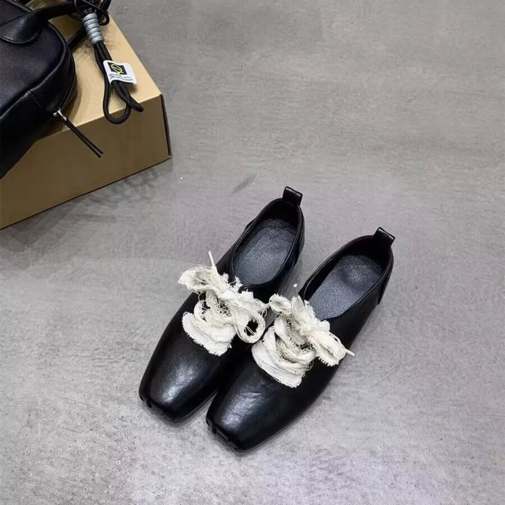 Square Toe Block Heels Pumps