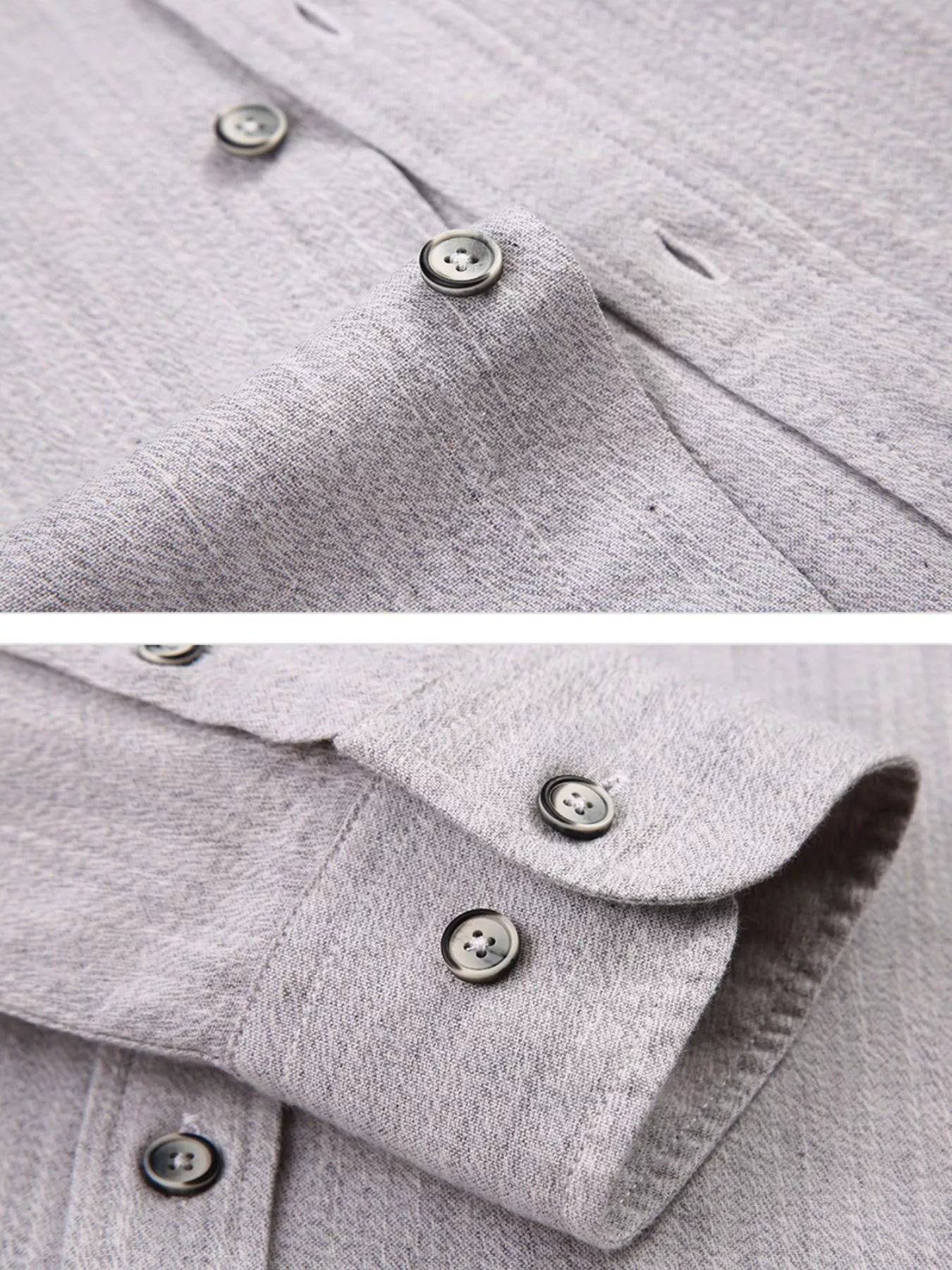 Men's Full Size Casual Long Sleeve Button-Down Shirt Plus Size