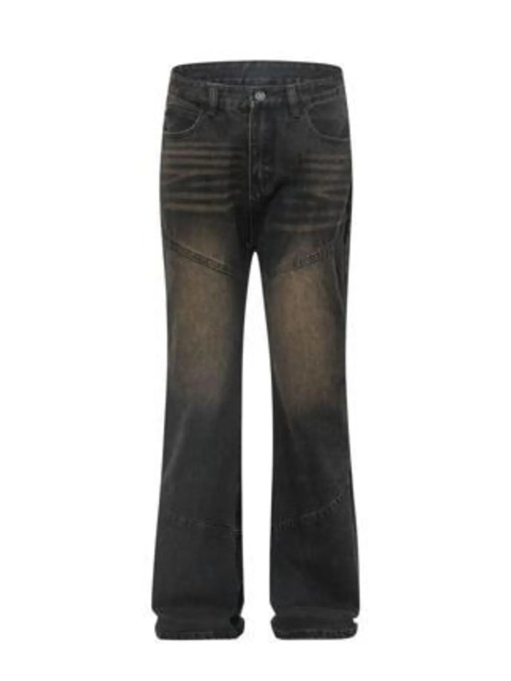 Men's Full Size Vintage Wash Bootcut Denim Jeans Plus Size