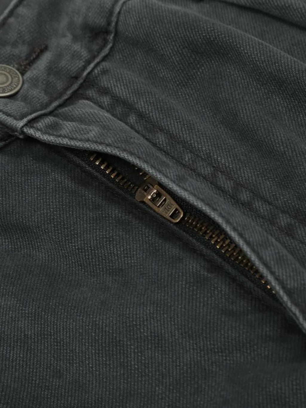 Men's Washed Cargo Wide Leg Jeans
