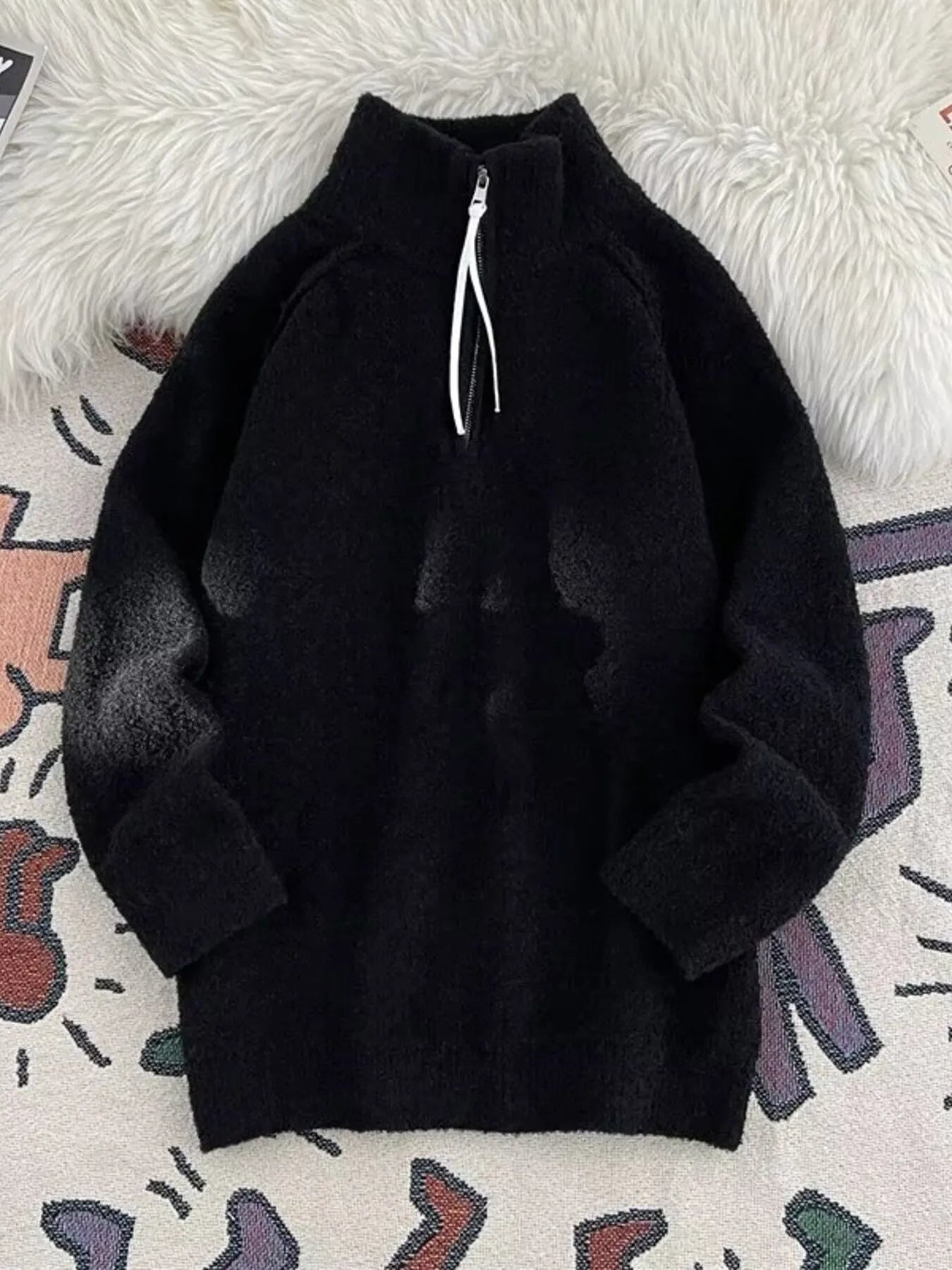 Men's Half-Zip High Neck Sweater
