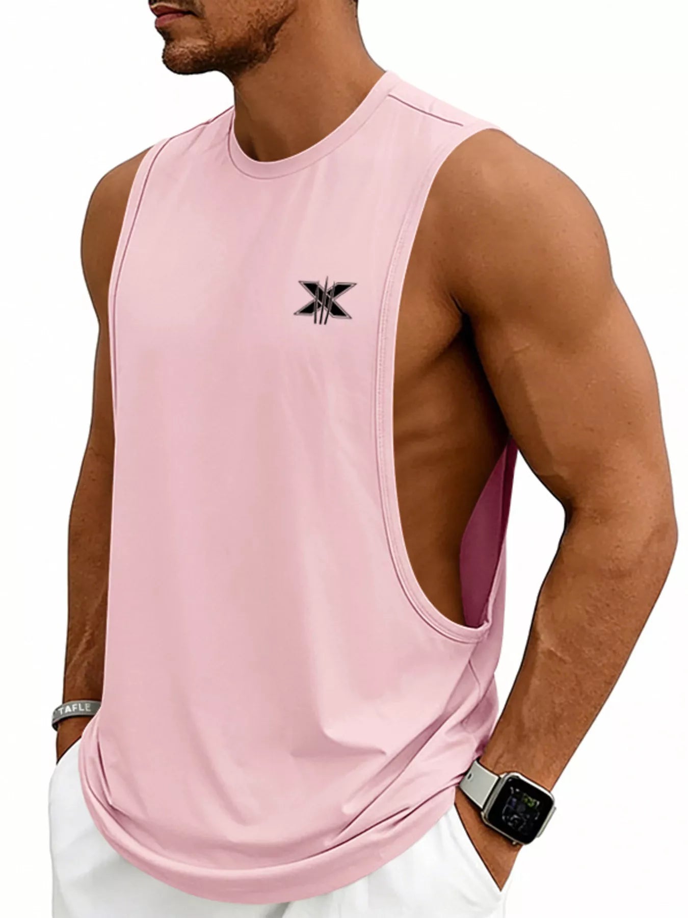 Men's Full Size Round Neck Tank Plus Size