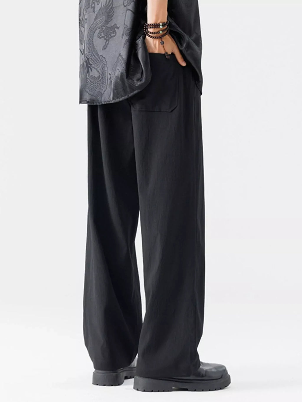 Men's Full Size Wide Leg Pants Plus Size