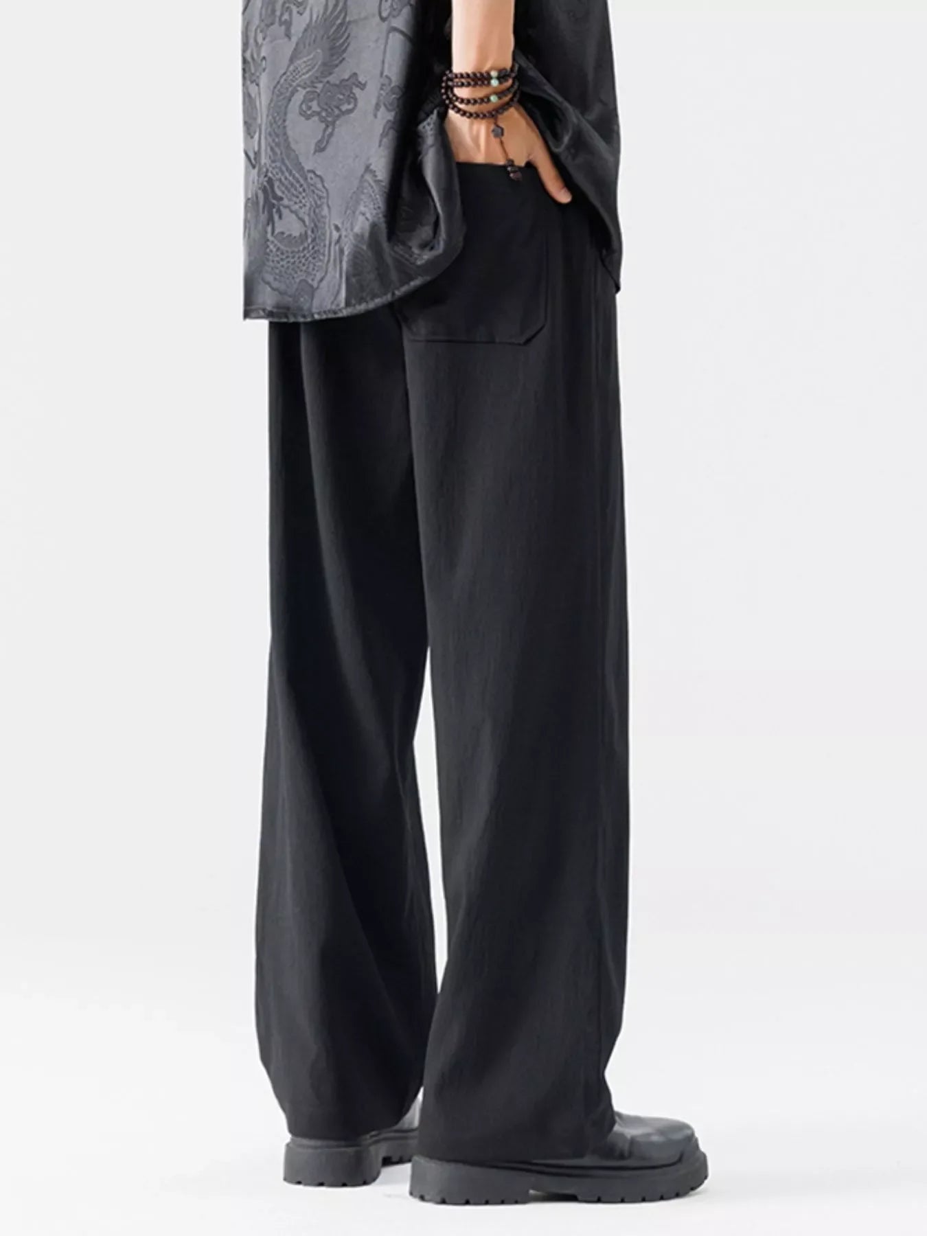 Men's Full Size Wide Leg Pants Plus Size