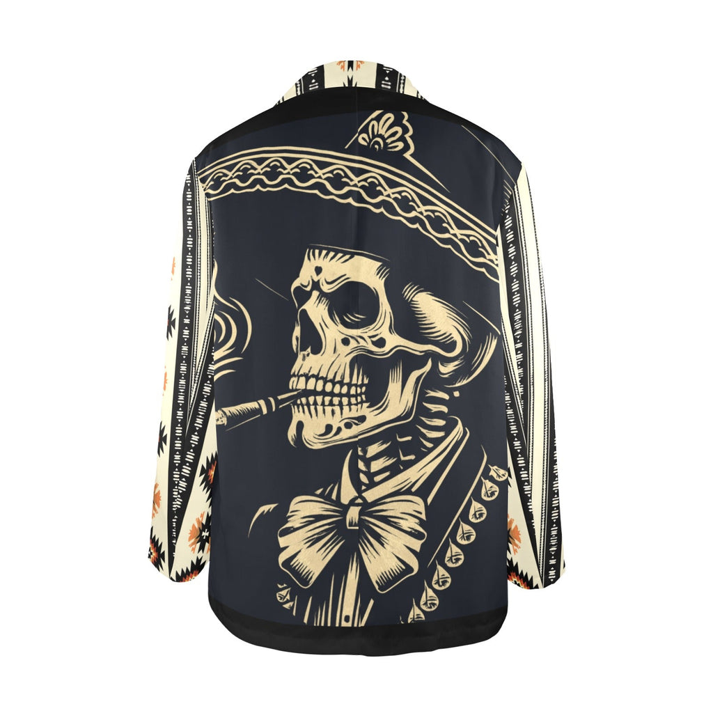 Baha Ranch Colores De Mexico Mariachi Aztec Women's Blazer