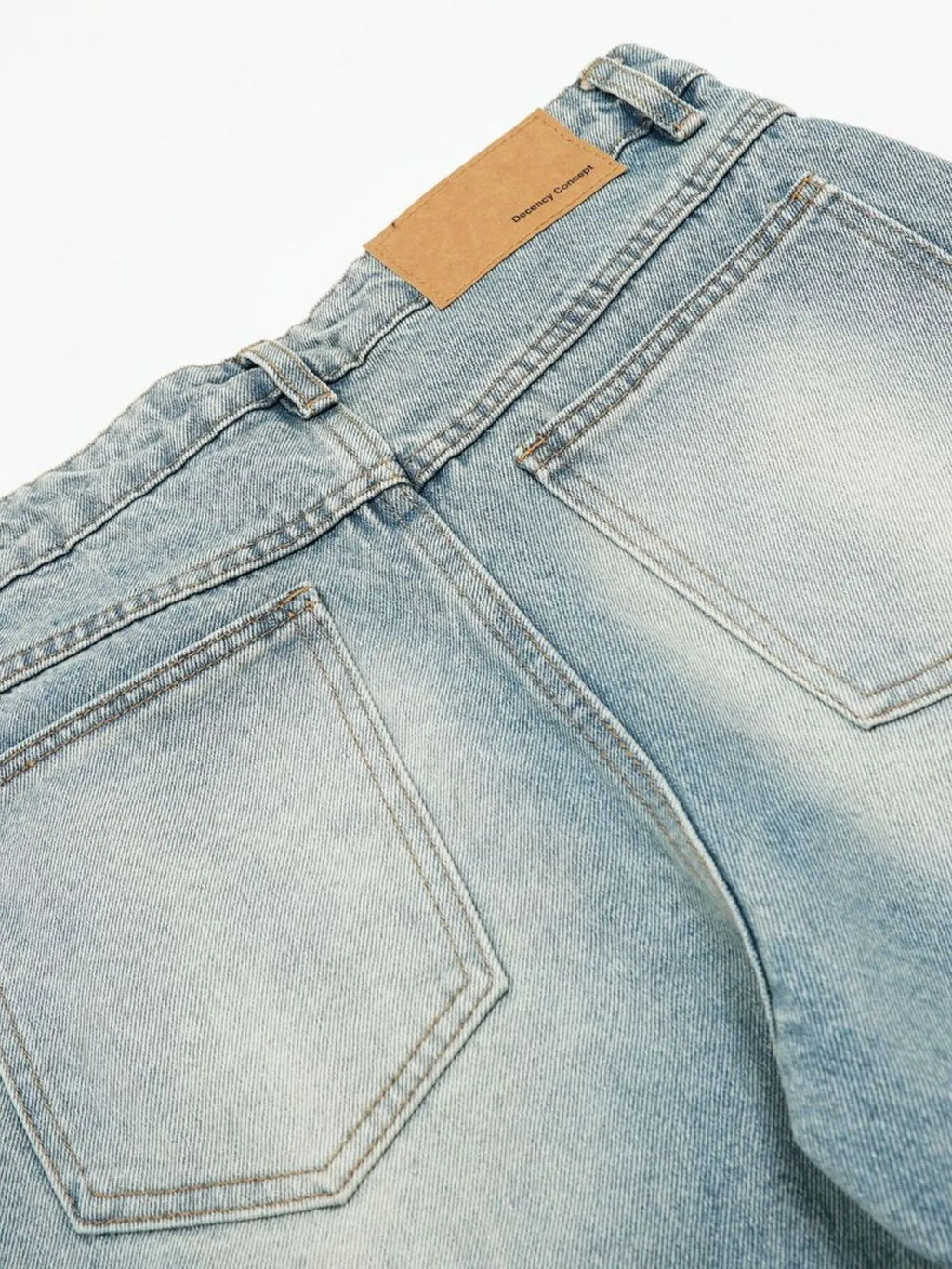 Men's Washed Wide Leg Baggy Jeans