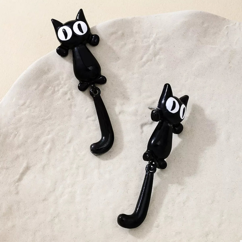 Alloy Cat Earrings