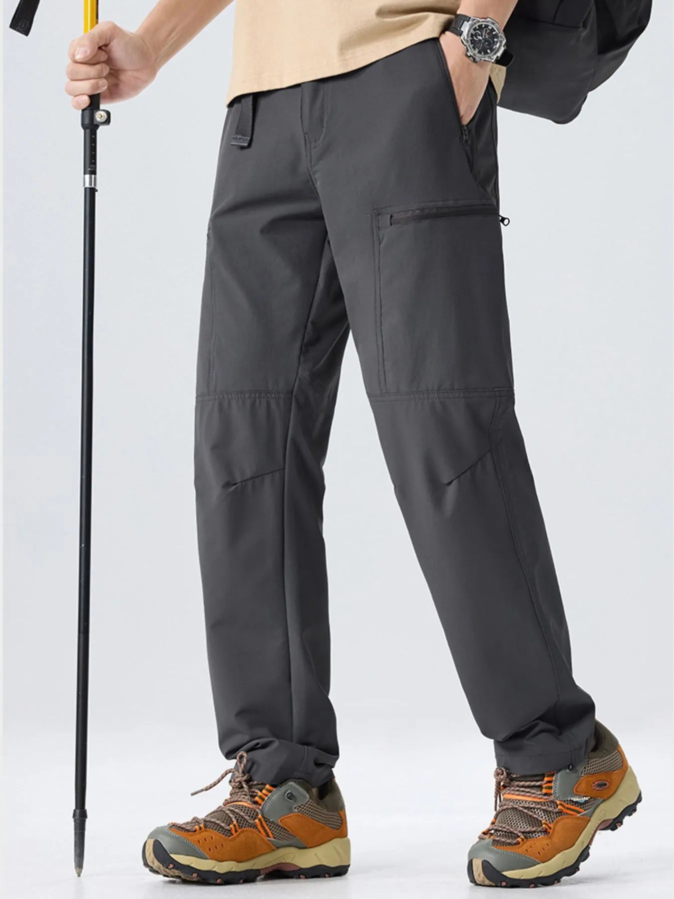 Men's Full Size Multi-Pocket Cargo Utility Pants Plus Size