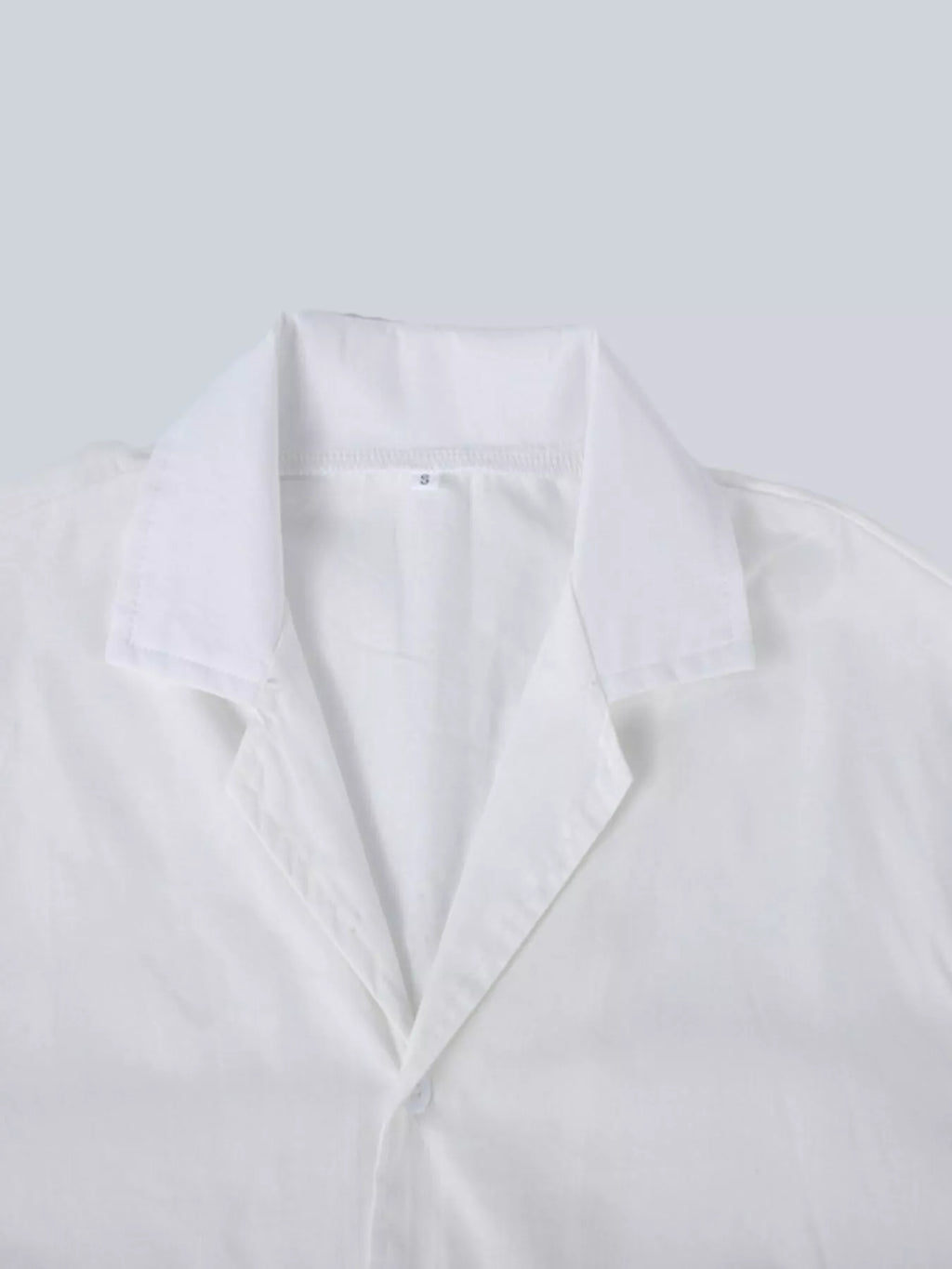 Men's Full Size Casual Short-Sleeve Shirt Plus SIze