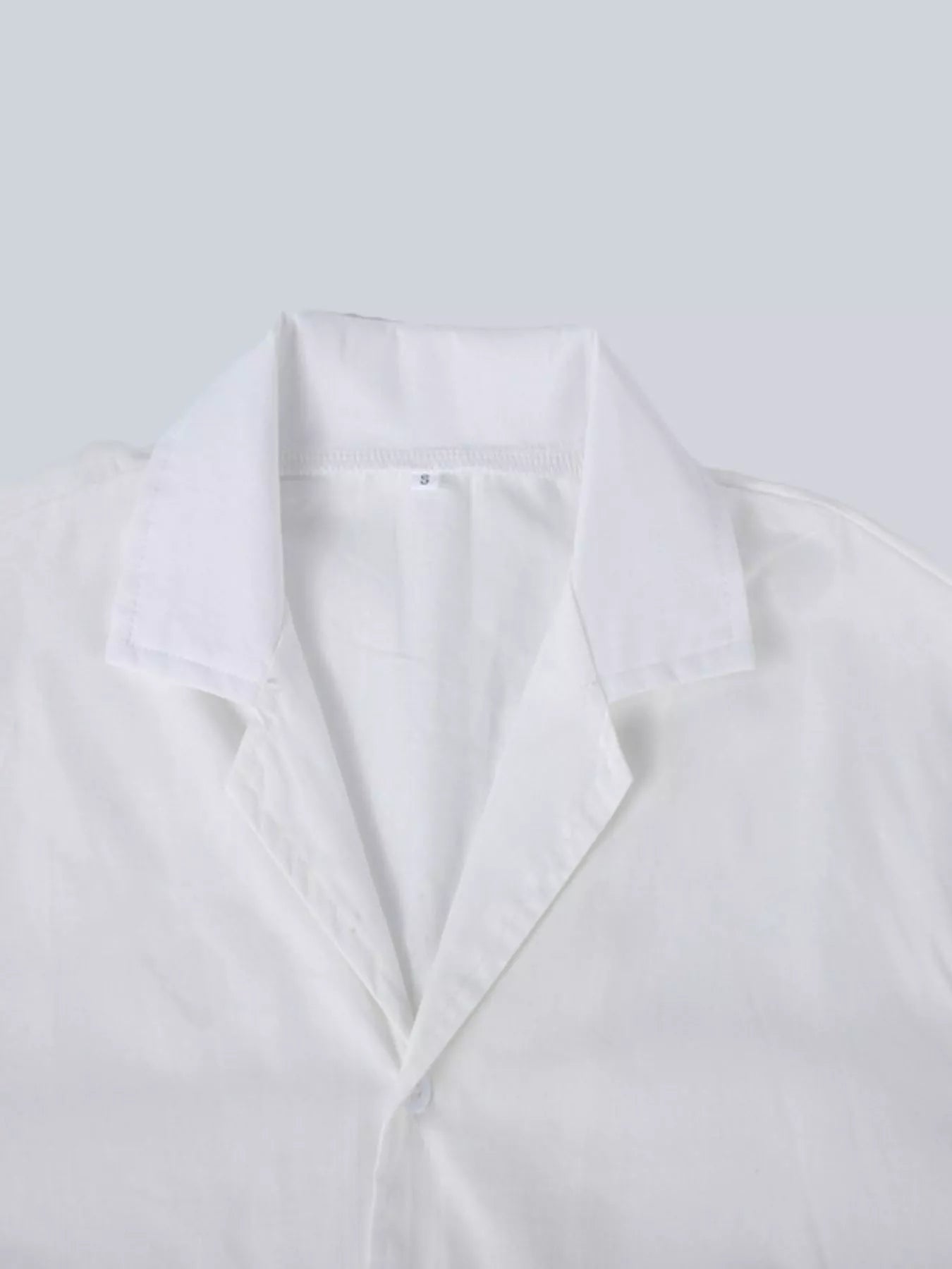 Men's Full Size Casual Short-Sleeve Shirt Plus SIze