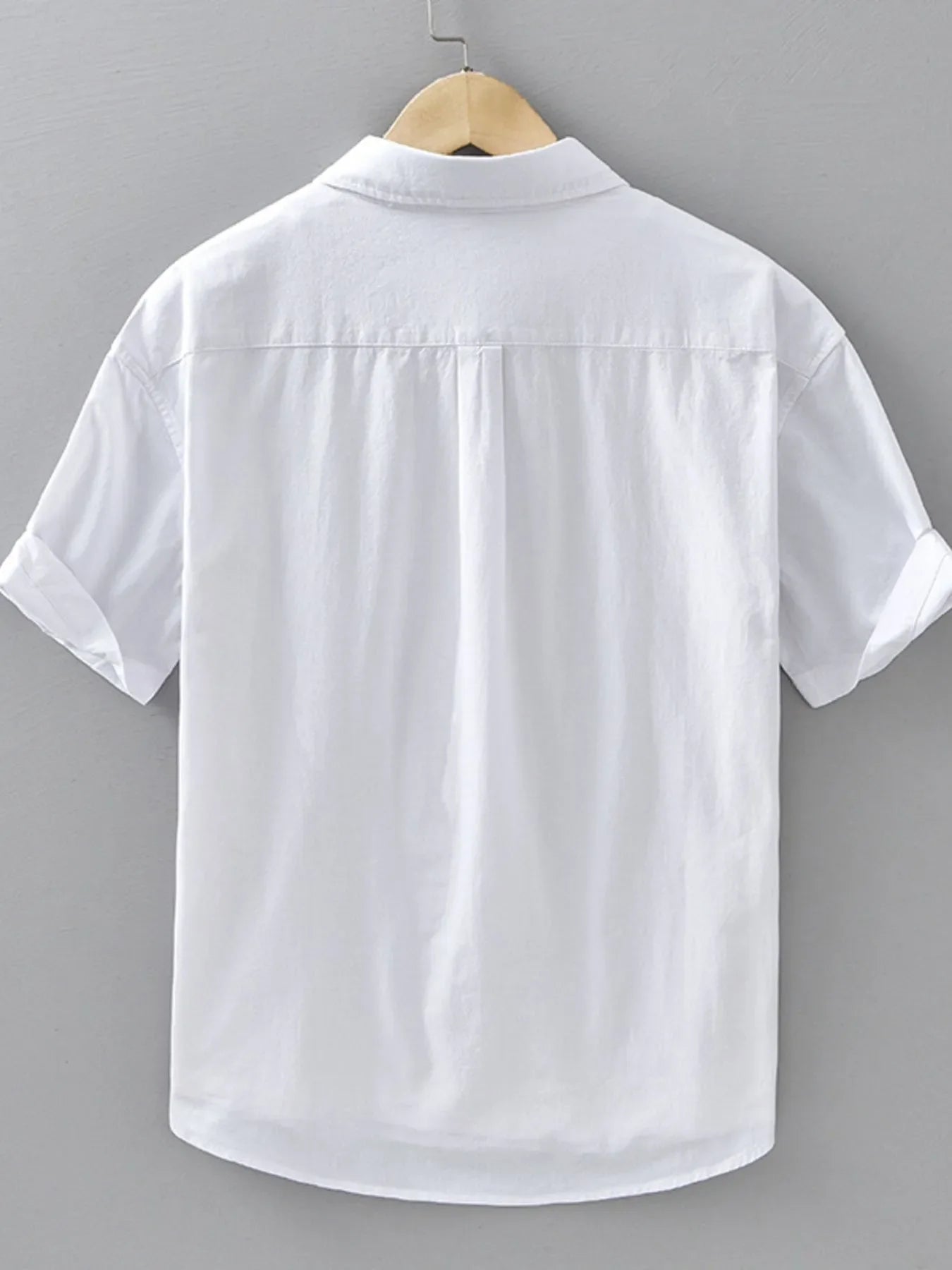 Men's Plus Size Button Up Short Sleeve Shirt