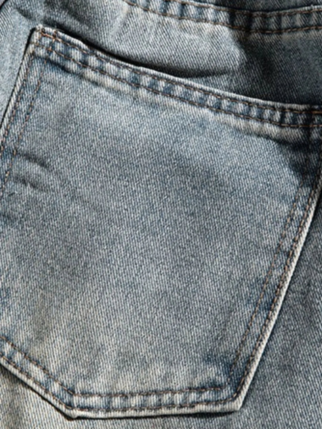 Men's Plus Size Washed Wide Leg Jeans