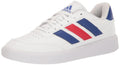 adidas Mens Courtblock Sneaker White/White/Better Scarlet 7