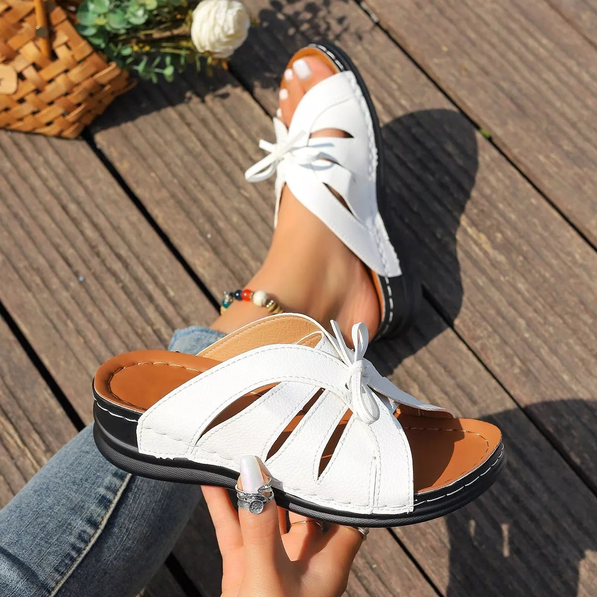 Open Toe Wedge Sandals