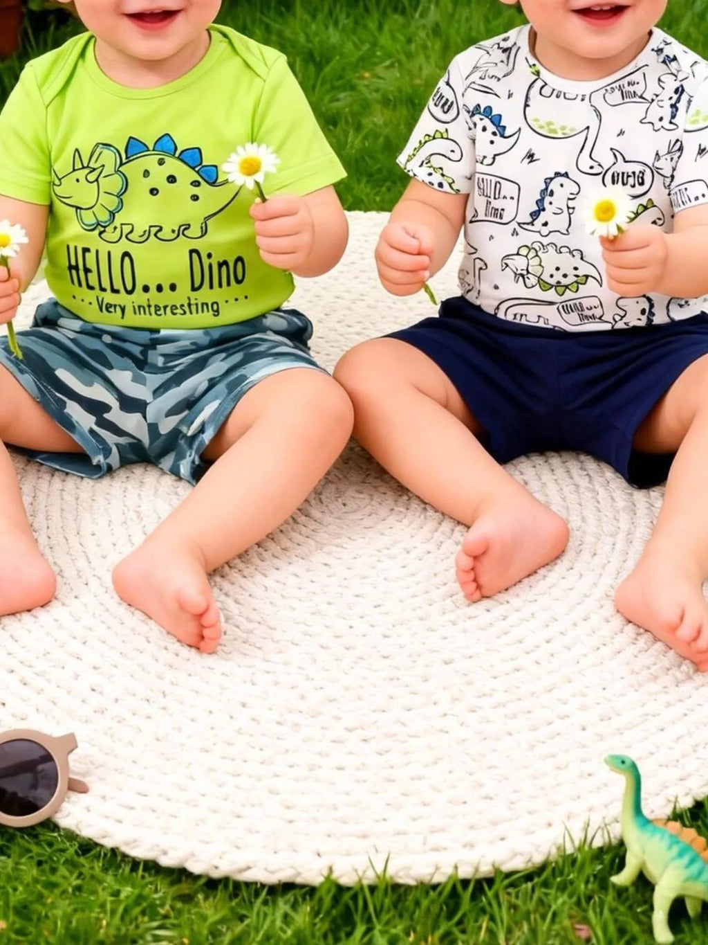 2 Piece Dino-Themed Baby Outfit Set