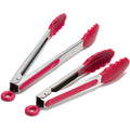2-Pack: Chef's Star Premium Silicone Kitchen Tongs