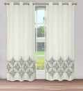 2-Piece Set: Global Varanasi Embroidered Window Panel Pair