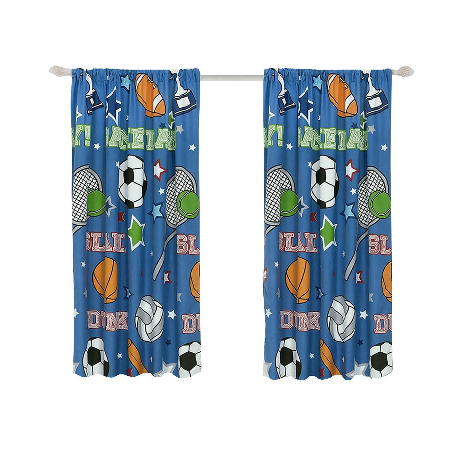 2-Piece Set: Kidz Mix Game Day Window Panel Pair