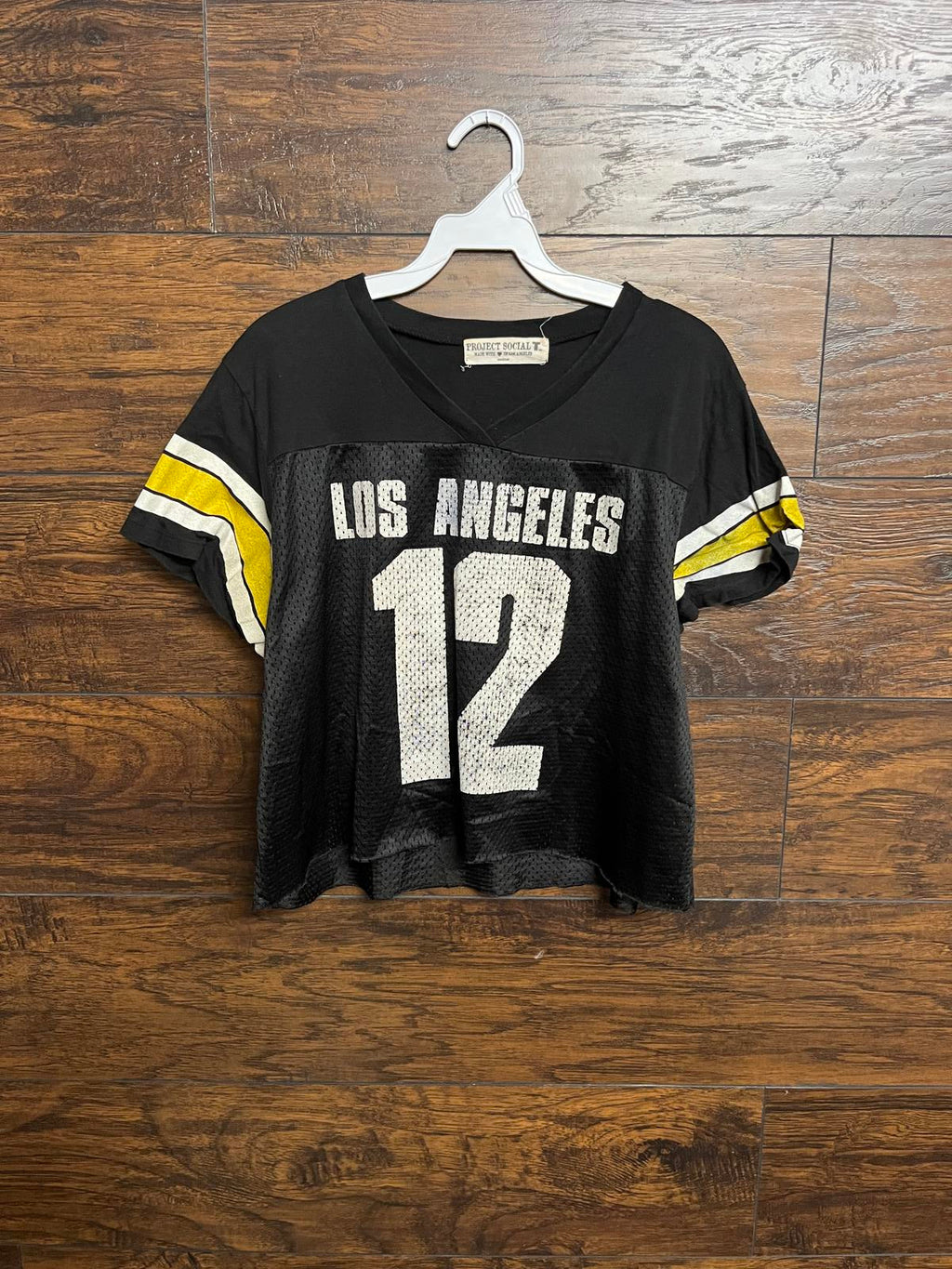 Los Angeles Football Jersey #12 Woman's Project Social T -M