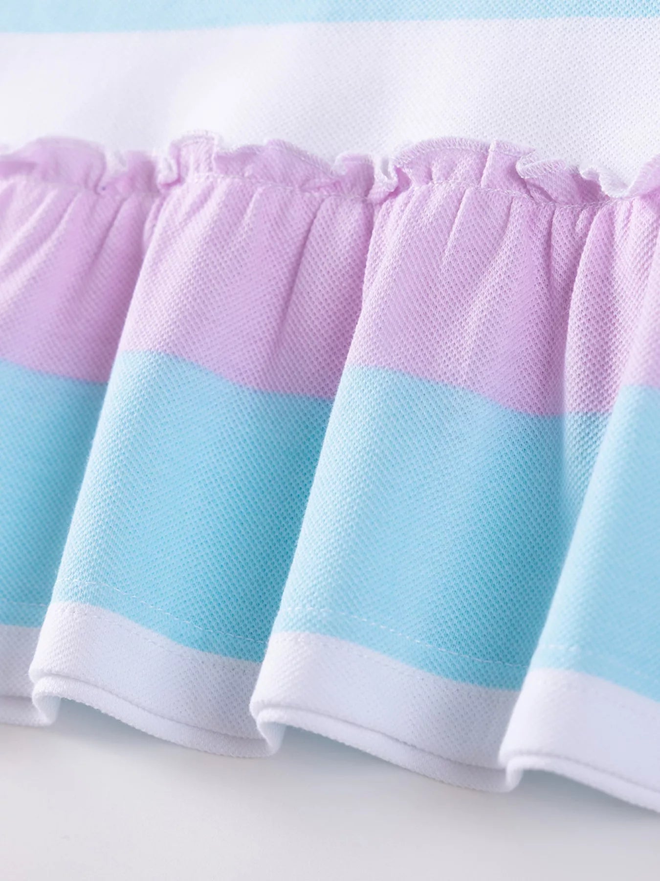 Children's Striped Unicorn Polo Dress