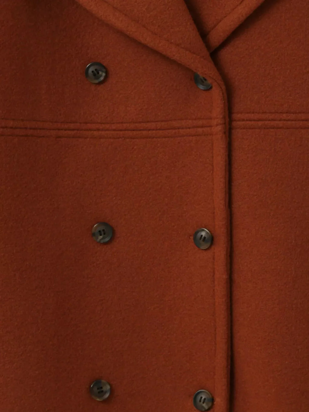 Double-Breasted Long Sleeve Coat