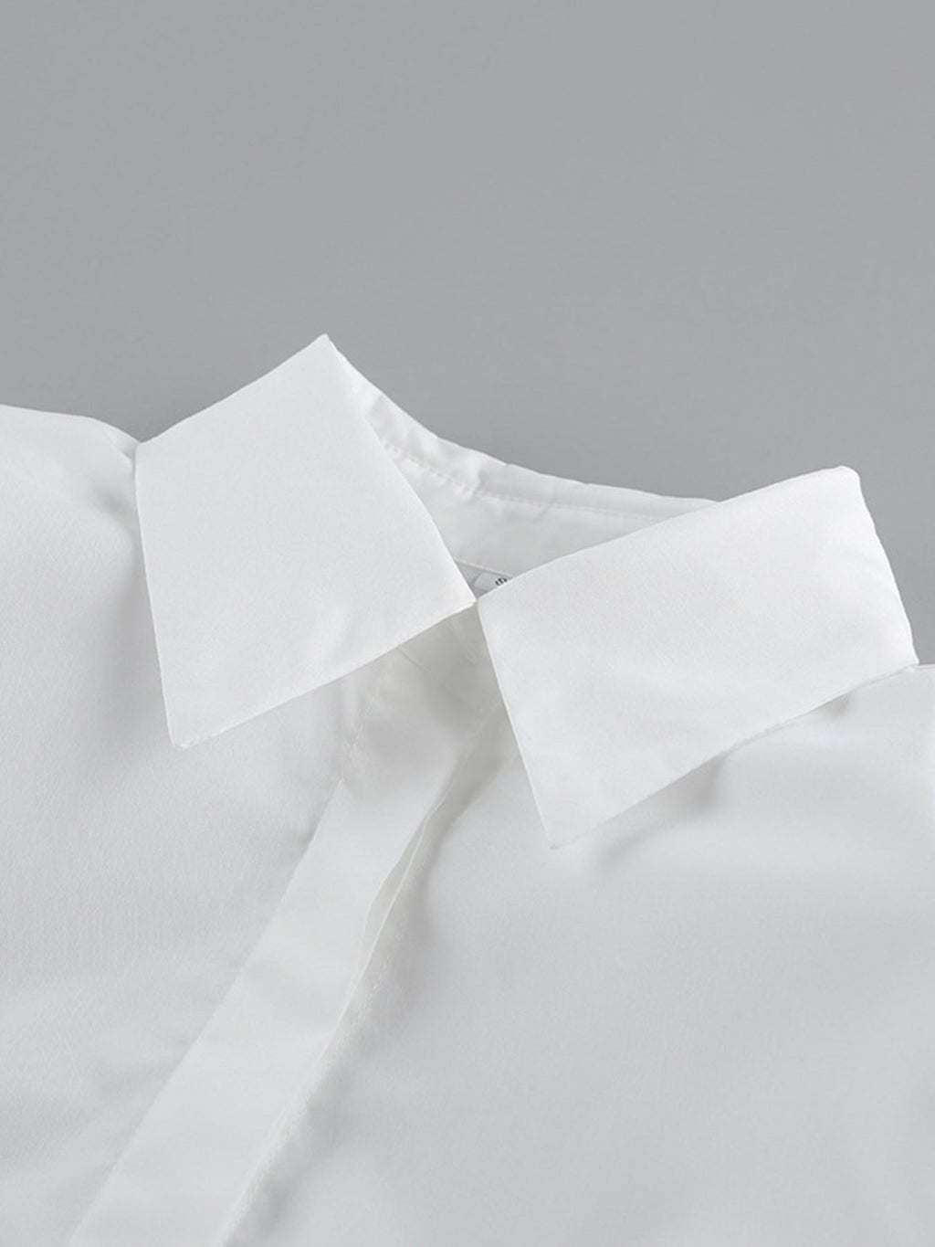 Side Lace Up Button Up Shirt