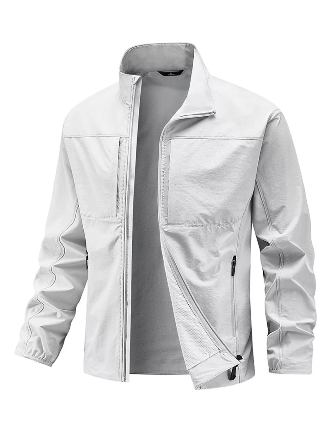 Men's Plus Size Zip Up Lightweight Windproof Outdoor Jacket