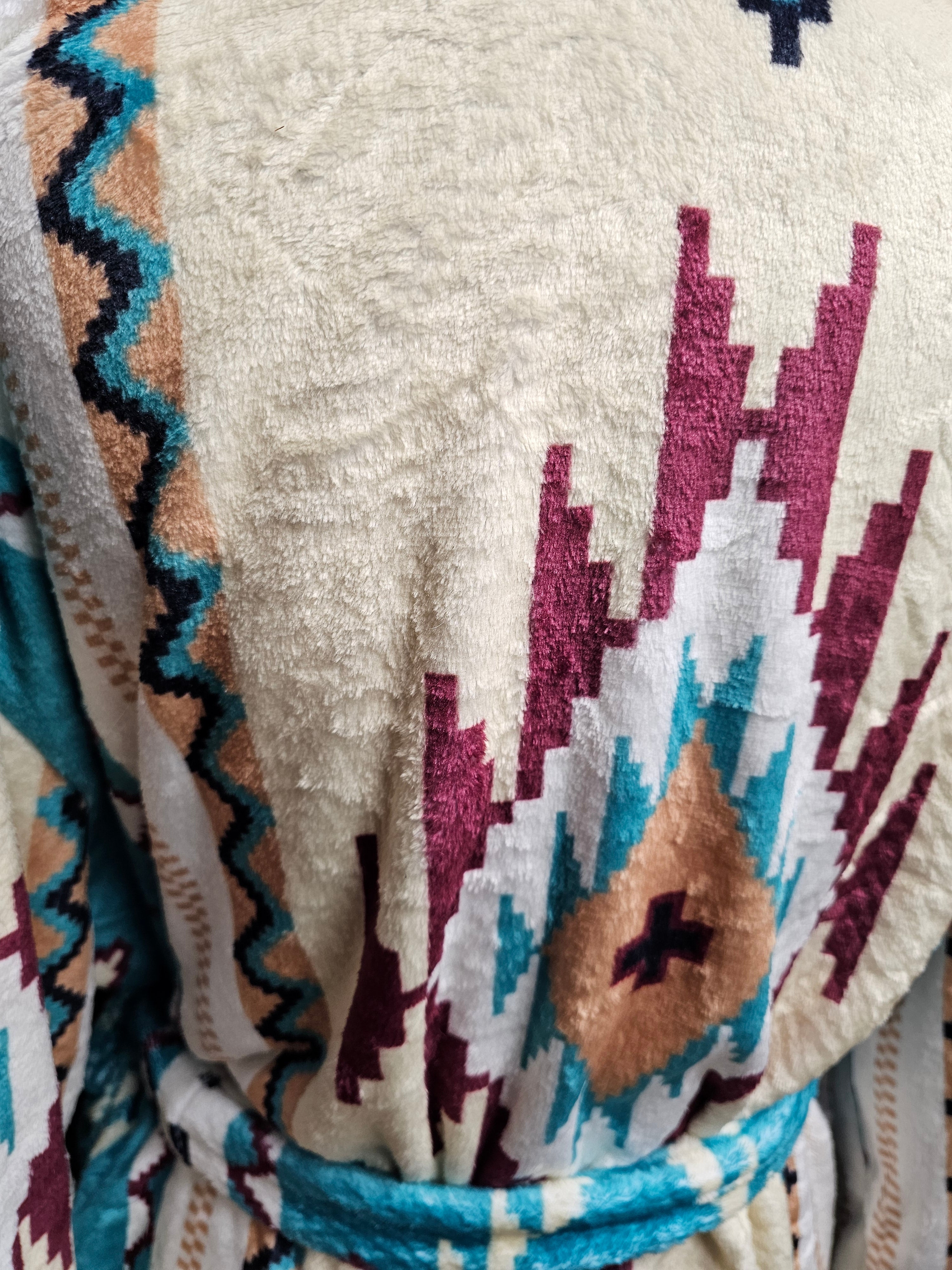 Baha Ranch Taos Aztec Women's Bath Robe