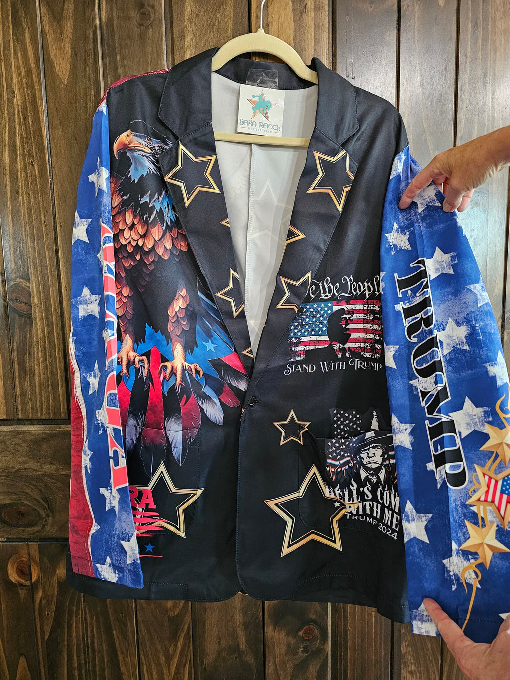 Baha Ranch Ultra Maga Trump Womens Blazer