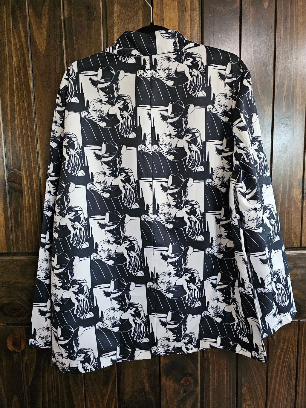Baha Ranch Black White Cowboy Women's Western Blazer