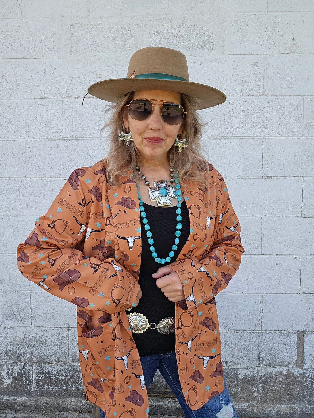 Baha Ranch Cowboy Things Womens Western Blazer