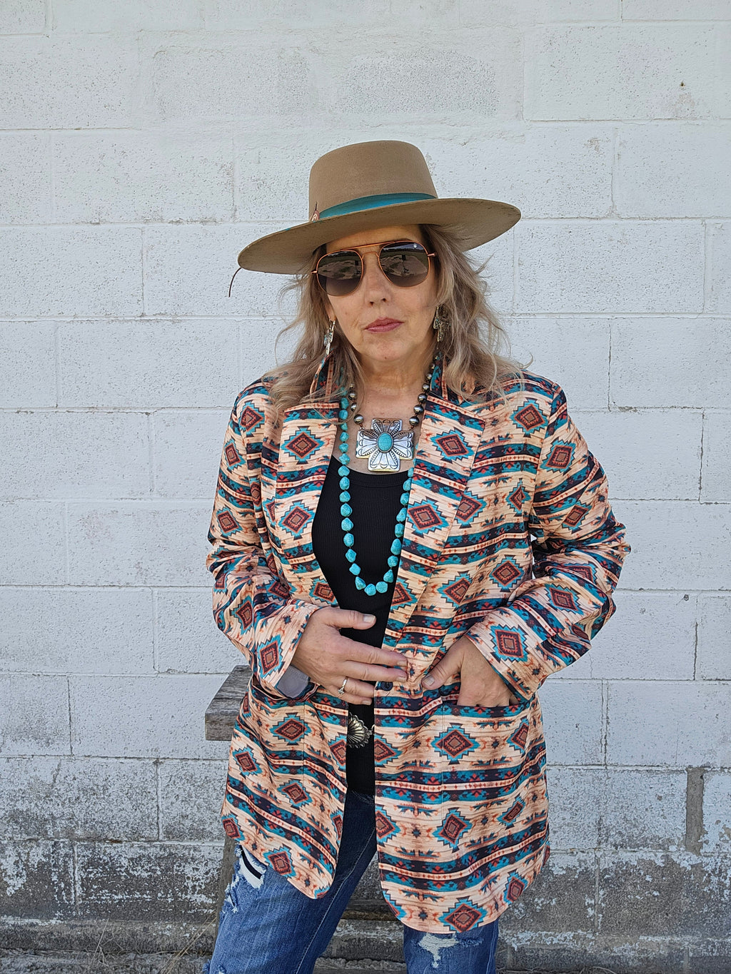 Baha Ranch Arizona Aztec Women's Blazer