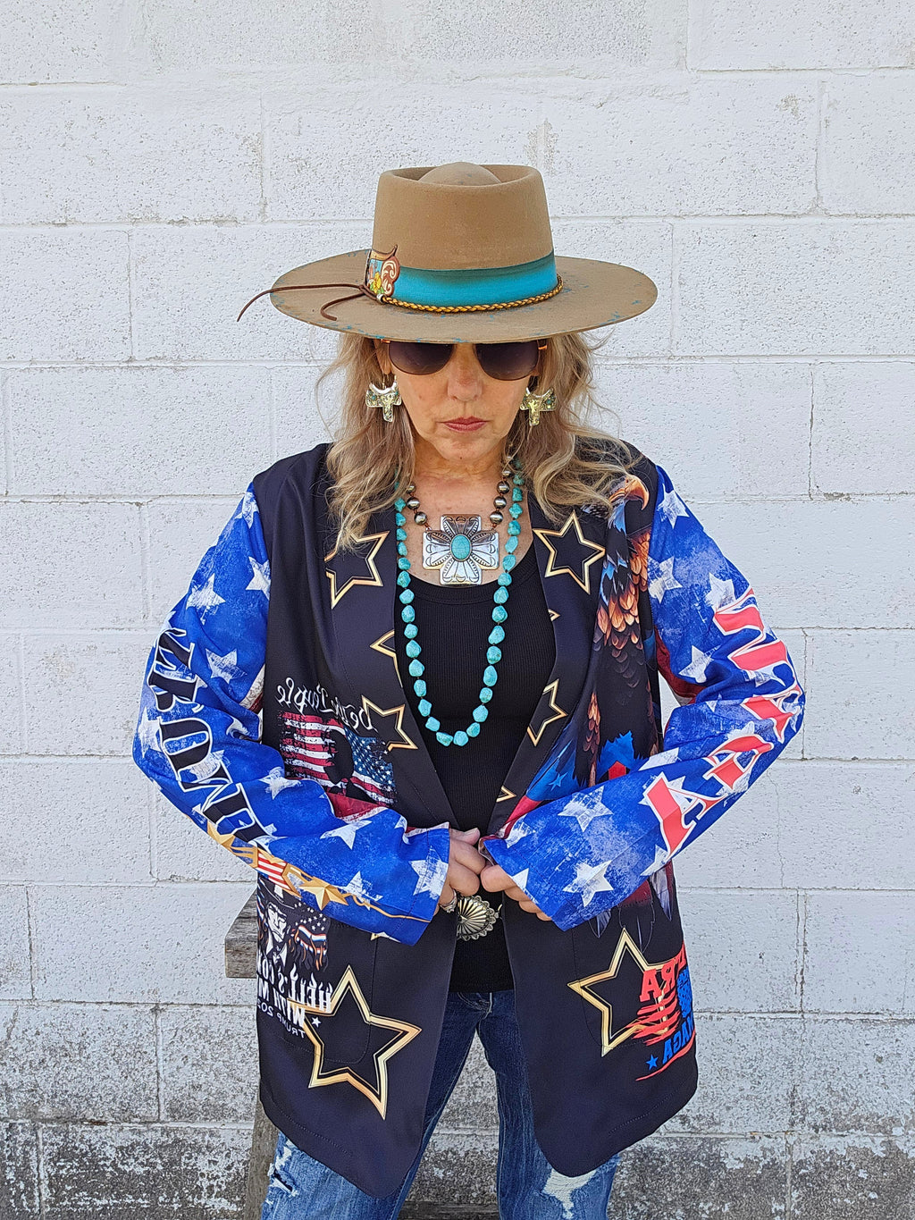 Baha Ranch Ultra Maga Trump Womens Blazer