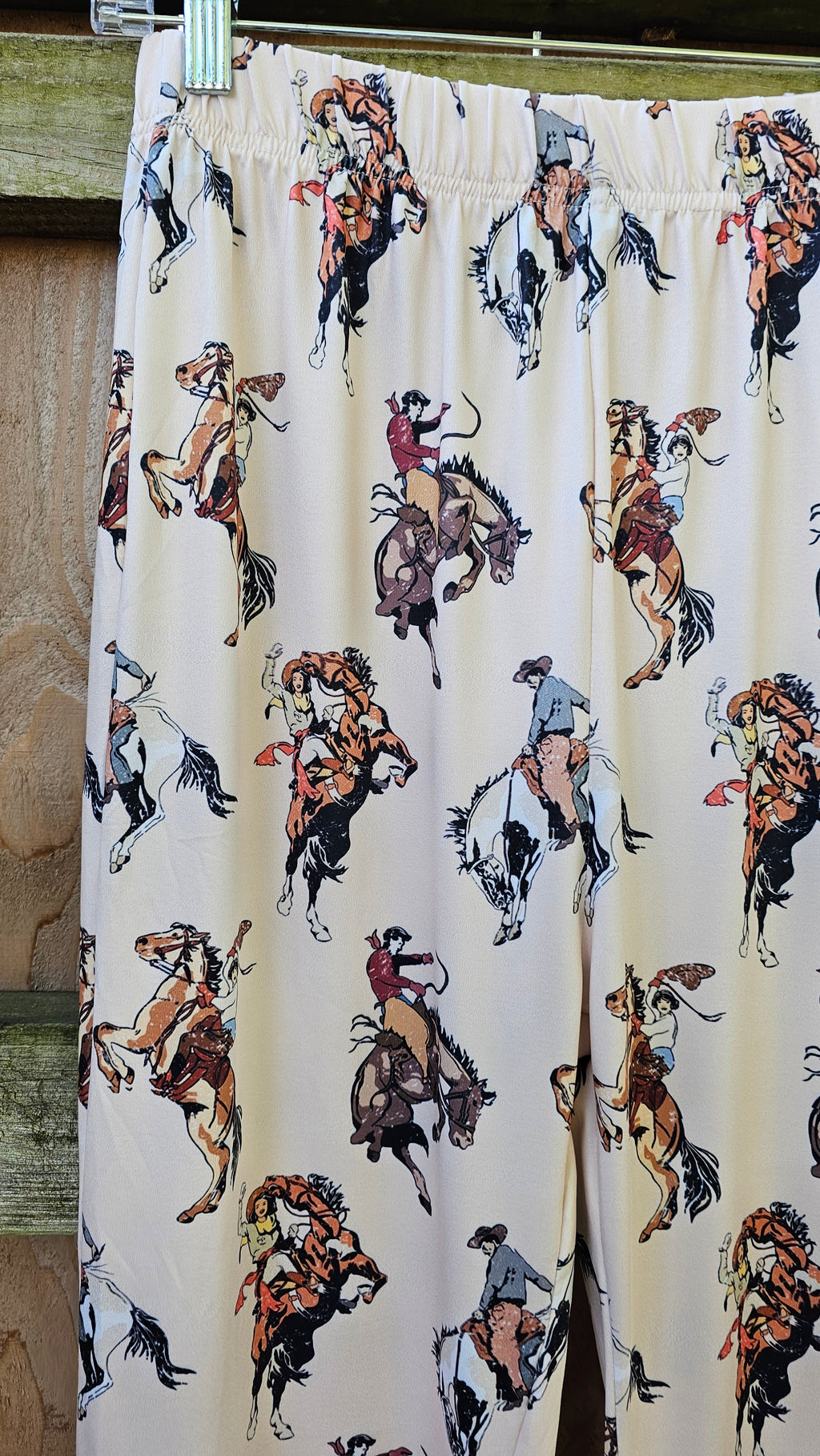Baha Ranch Vintage Rodeo Cowgirl Flare Pants