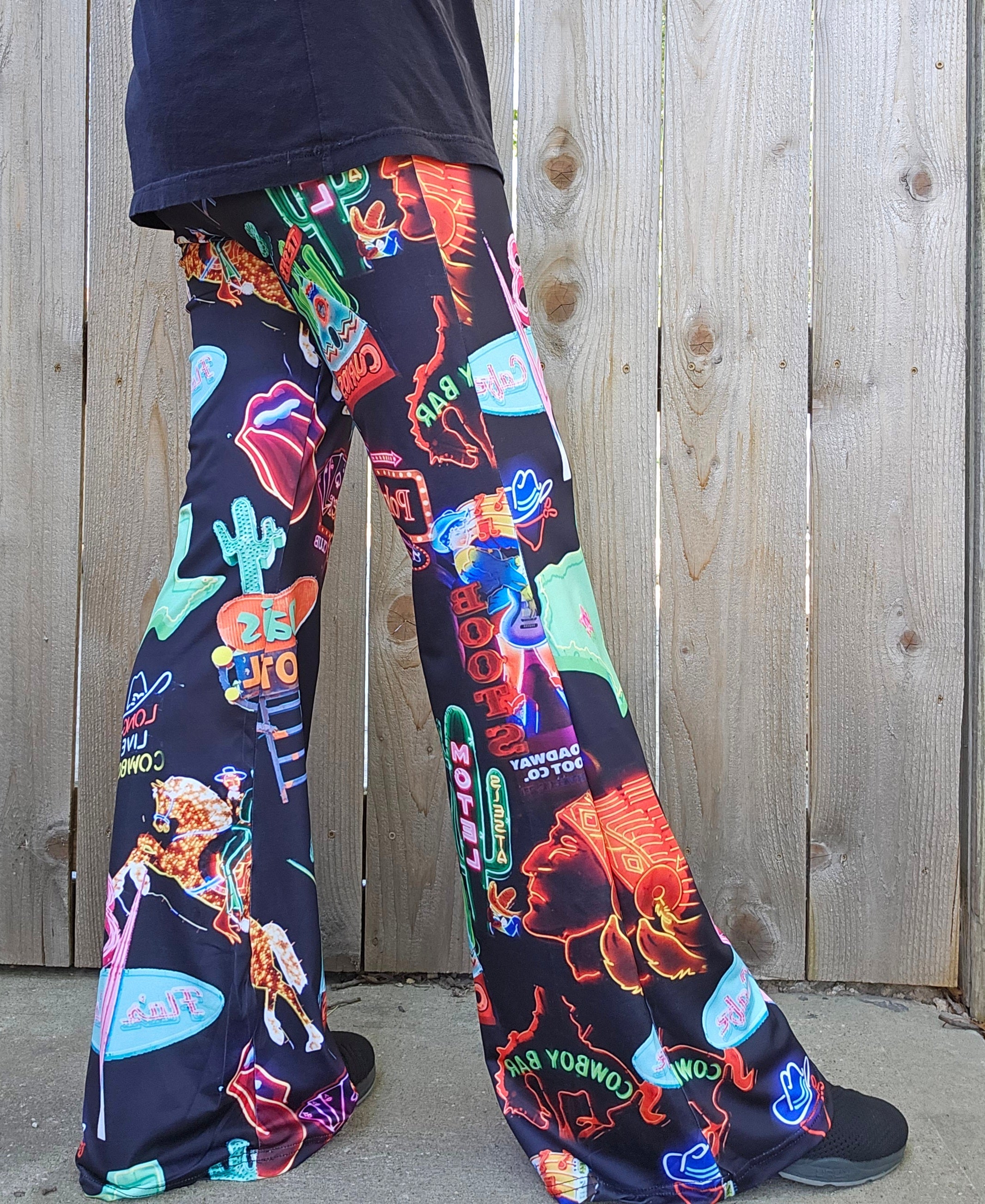 Baha Ranch Neon Vegas Flare Pants
