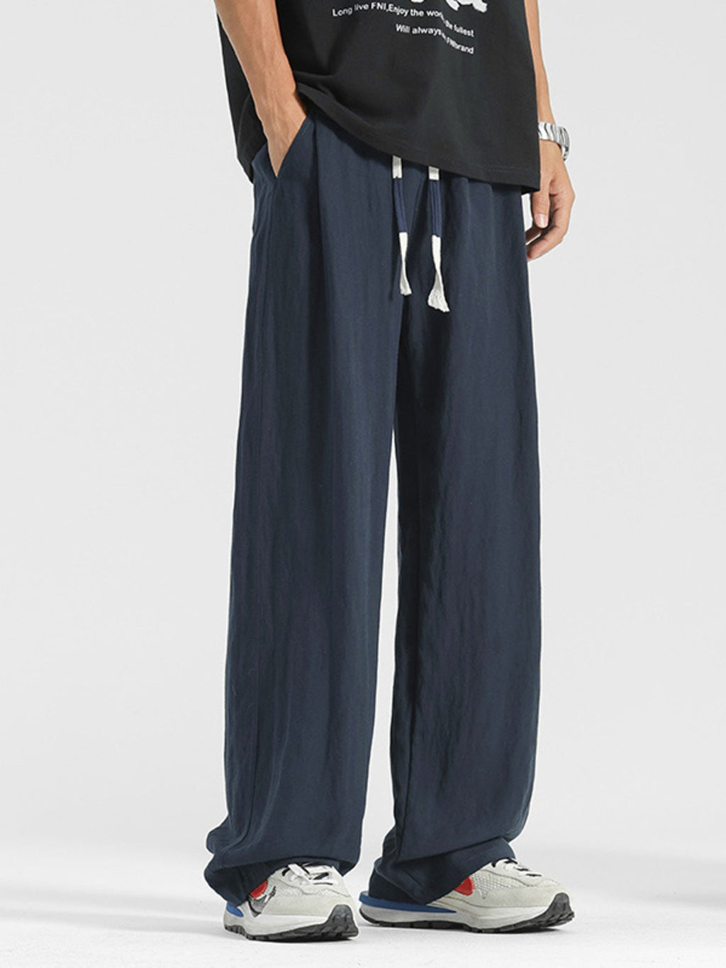 Men's Plus Size Loose Fit Drawstring Pants