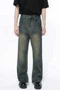 Side Slit Jeans with Pockets